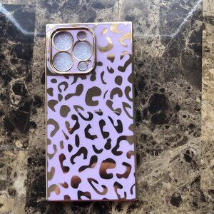 Elegant Purple Gold for iPhone 13 PRO Phone Soft Cover Case New Open Packaging